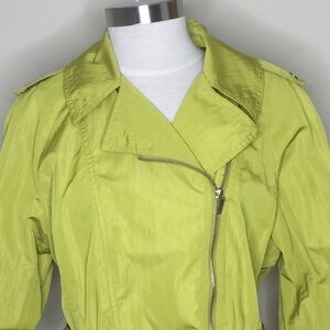 Anne Klein || Full Zip Trench Rain Jacket; Size XL